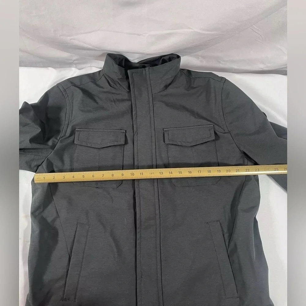 Michael Kors Mens Zip Up Jacket Size XL Dark Gray Pocket Extra Large
